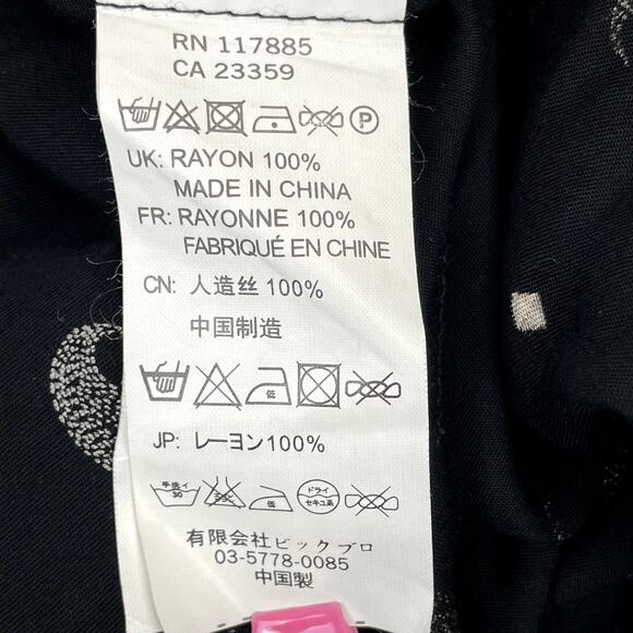 Something Else by Natalie Wood Black Paisley Cutout Mini Dress US 2 - Picture 7 of 9